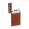 Brizard & Co. Bali And Brown Leather Two Tone Sottile Single Torch Flame Lighter 2 Brizard & Co. Bali And Brown Leather Two Tone Sottile Single Torch Flame Lighter -cigar lighter store brizard co basket weave leather sottile single torch flame lighter 44