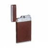 Brizard & Co. Brown Leather Sottile Single Torch Flame Lighter -cigar lighter store brizard co brown leather sottile single torch flame lighter 40