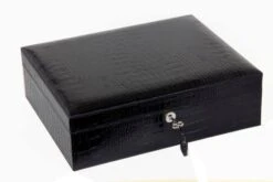 Brizard & Co Croco Pattern Black Airflow Humidor