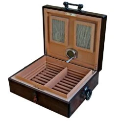 Brizard & Co Hacienda Airflow Solid Wood Humidor - Holds 75 Cigars -cigar lighter store brizard co hacienda airflow humidor 170