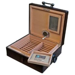 Brizard & Co Hacienda Airflow Solid Wood Humidor - Holds 75 Cigars -cigar lighter store brizard co hacienda airflow humidor 172