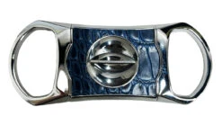 Brizard & Co. V Cutter With Pouch - Croco Indigo -cigar lighter store brizard co v cutter with pouch croco indigo 66