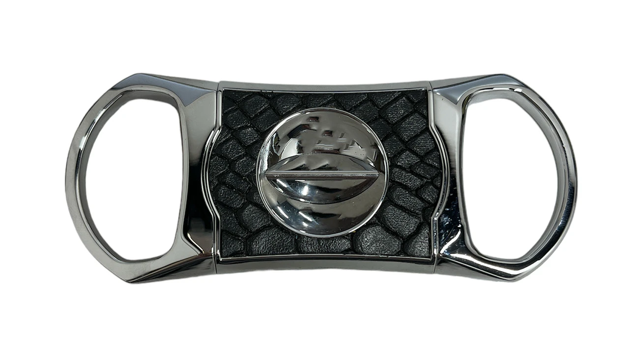 Brizard & Co. V Cutter With Pouch - Python And Royal Purple 5 Brizard & Co. V Cutter With Pouch - Python And Royal Purple - Image 3