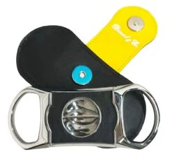 Brizard & Co. V Cutter With Pouch - Racing Black And Yellow -cigar lighter store brizard co v cutter with pouch racing black and yellow 75