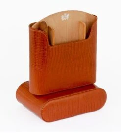 Brizard Travel Humidor Lizard Pattern Havana - Made In The USA