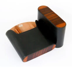 Brizard Travel Humidor Sunrise Black With Ebony - Made In The USA -cigar lighter store brizard travel humidor sunrise black with ebony made in the usa 77