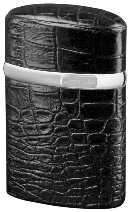 Brizard Triple Jet Croco Pattern Black Lotus Torch Table Lighter 3 Brizard Triple Jet Croco Pattern Black Lotus Torch Table Lighter