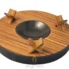 Brizard Zebrawood Round Ashtray - Made In USA -cigar lighter store brizard zebrawood round ashtray made in usa 44