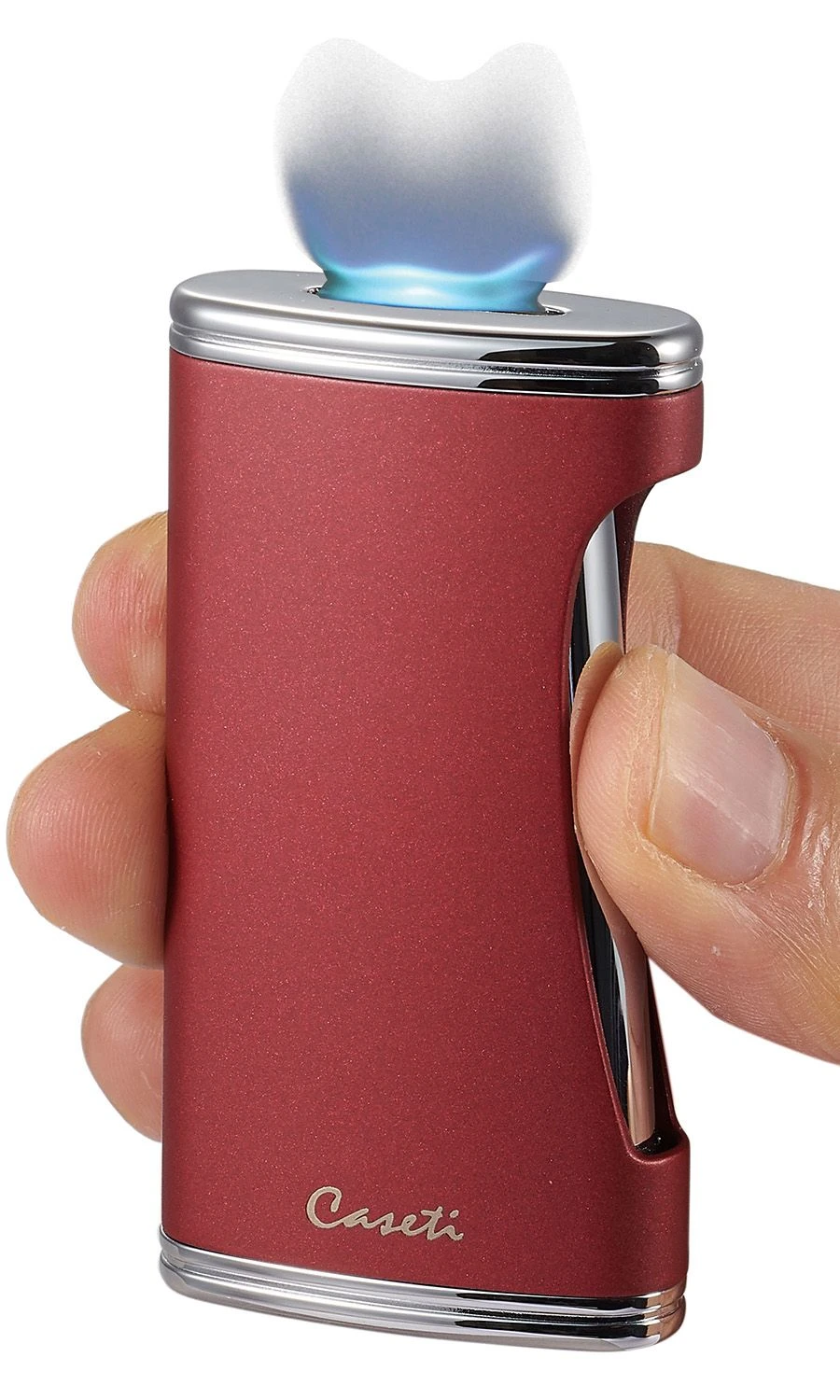 Caseti BigFlat Burgundy Cigar Lighter 4 Caseti BigFlat Burgundy Cigar Lighter - Image 2