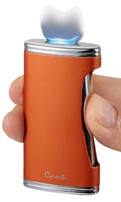 Caseti BigFlat Burnt Orange Cigar Lighter 5 Caseti BigFlat Burnt Orange Cigar Lighter -cigar lighter store caseti bigflat burnt orange cigar lighter 37