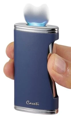 Caseti BigFlat Navy Blue Cigar Lighter -cigar lighter store caseti bigflat navy blue cigar lighter 37