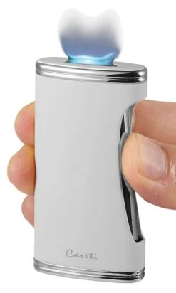 Caseti BigFlat White Cigar Lighter -cigar lighter store caseti bigflat white cigar lighter 56
