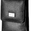 Caseti Etch Black Leather Weave Pattern Lighter Case -cigar lighter store caseti black leather weave pattern lighter case 65
