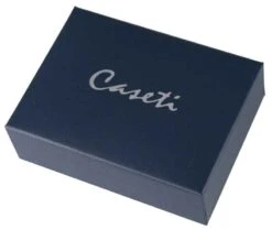 Caseti Naxos Single Jet Flame Cigar Lighter - Blue Lacquer & Chrome