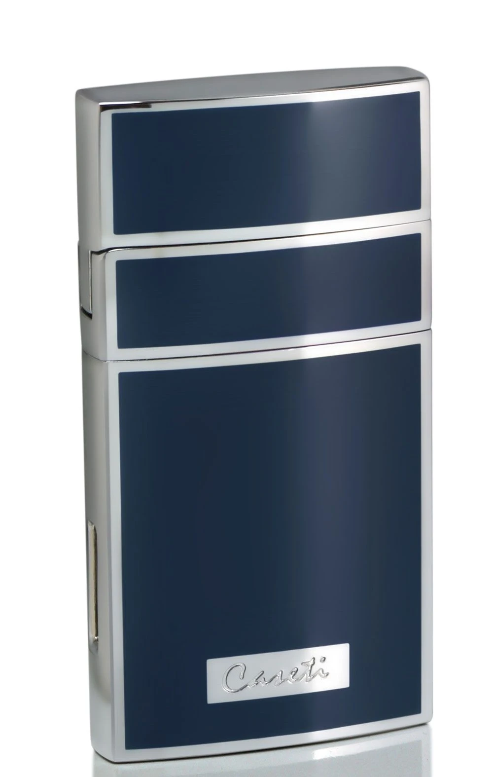 Caseti Troy Blue Lacquer Single Torch Flame Cigar Lighter 3 Caseti Troy Blue Lacquer Single Torch Flame Cigar Lighter