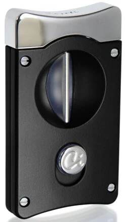 Caseti Wedge V Cigar Cutter - Black -cigar lighter store caseti wedge v cigar cutter black 94