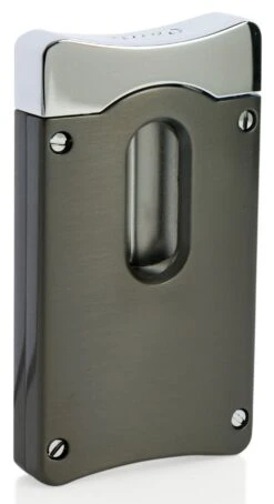 Caseti Wedge V Cigar Cutter - Gunmetal -cigar lighter store caseti wedge v cigar cutter gunmetal 89