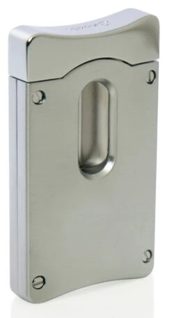 Caseti Wedge V Cigar Cutter - Satin Chrome