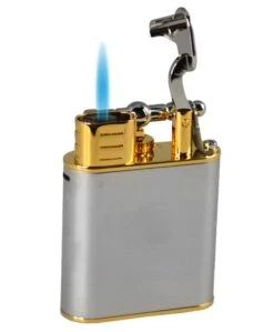 Dunhill Unique Turbo Palladium & Gold Lighter -cigar lighter store du21frt1071049tu 53