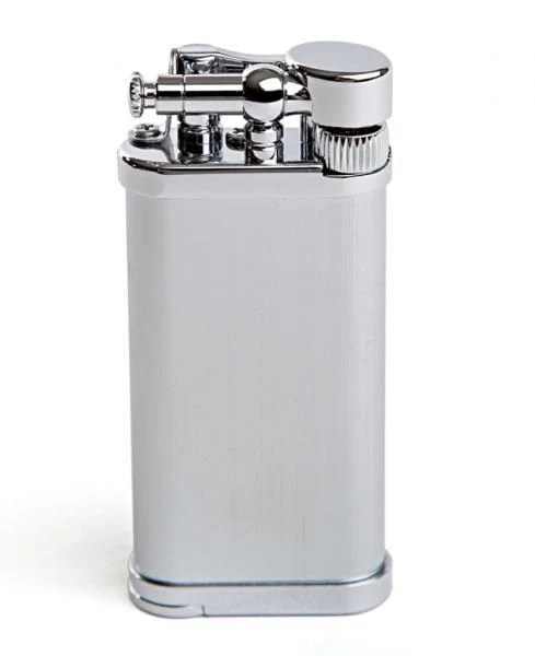 IM Corona Old Boy Hairlines Chrome Pipe Lighter 3 IM Corona Old Boy Hairlines Chrome Pipe Lighter