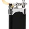 Kiribi Mikazuki Black Matte Flint Pipe Lighter -cigar lighter store kiribi mikazuki black matte flint pipe lighter 53