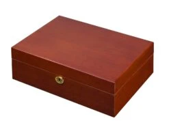 Laquered Finish Cigar Humidor - Holds 60 To 80 Cigars -cigar lighter store laquered finish cigar humidor holds 60 to 80 cigars 133