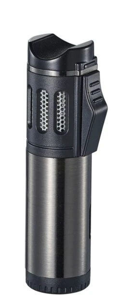Personalized Visol Artemis Triple Flame Torch Lighter - Gunmetal