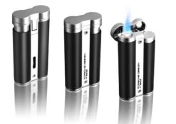 Porsche Design PD3 Black Circular Flame Lighter 7 Porsche Design PD3 Black Circular Flame Lighter -cigar lighter store porsche design pd3 black circular flame lighter 107