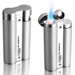 Porsche Design PD3 Silver Pearl Circular Flame Lighter
