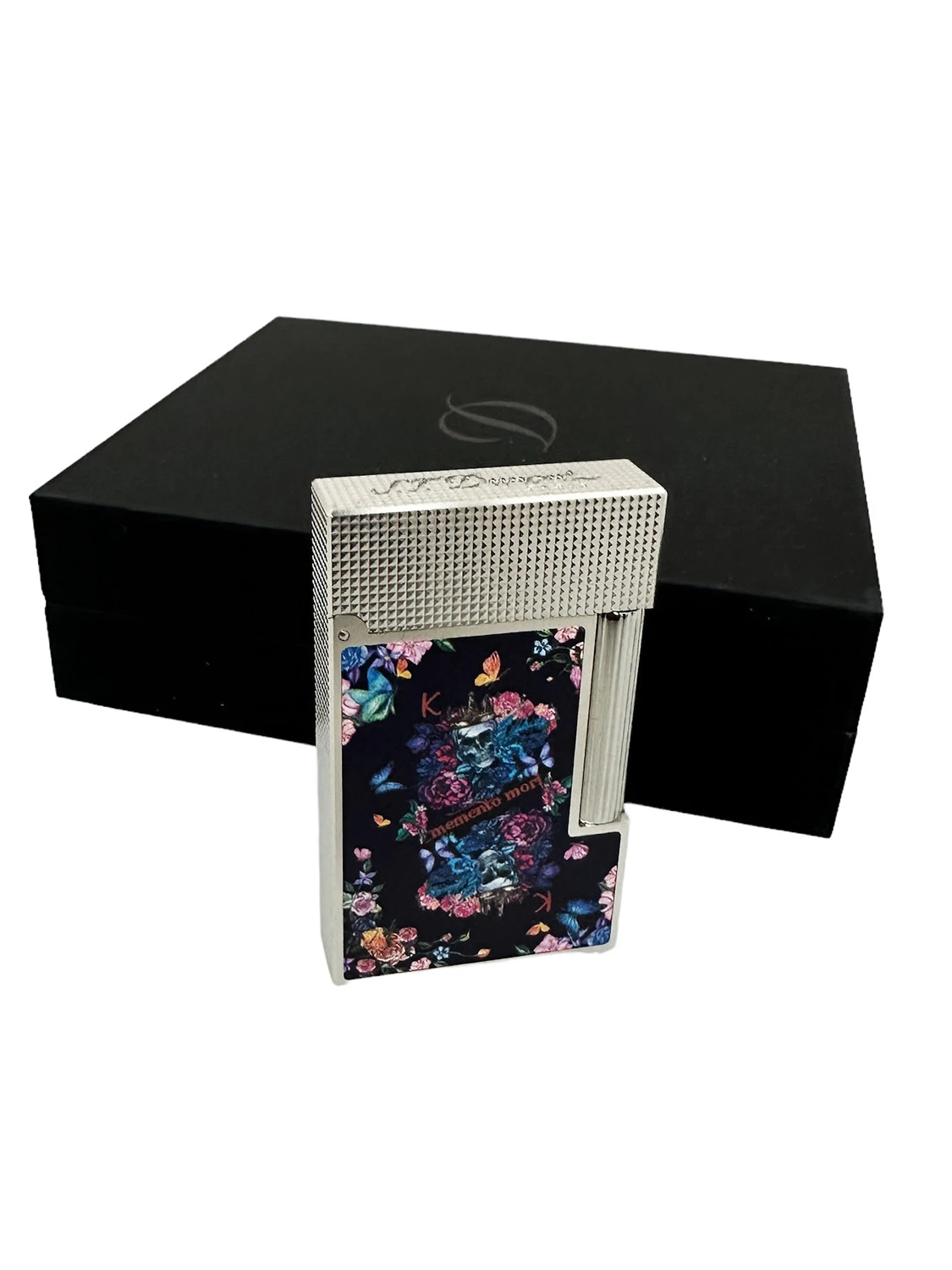 S.T. Dupont Ligne 2 Cling Skull & Flowers Flint Lighter 5 S.T. Dupont Ligne 2 Cling Skull & Flowers Flint Lighter - Image 3