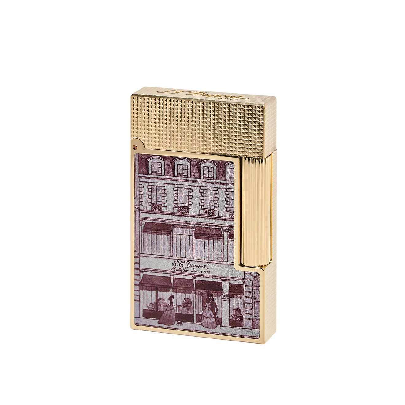 S.T. Dupont Ligne 2 Hotel Particulier Flint Lighter - Yellow Gold 5 S.T. Dupont Ligne 2 Hotel Particulier Flint Lighter - Yellow Gold - Image 3