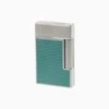 S.T. Dupont Ligne 2 Turquoise Lacquer Guilloche Lighter -cigar lighter store s t dupont ligne 2 turquoise lacquer guilloche lighter 30