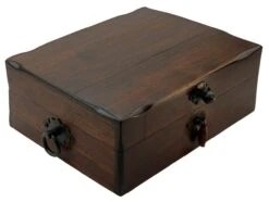 Small Hacienda Airflow Black Walnut Humidor - Holds 30-40 Cigars -cigar lighter store small hacienda airflow black walnut humidor holds 30 40 cigars 83