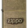 Stamped Antique Brass Windproof Zippo Lighter -cigar lighter store stamped antique brass windproof zippo lighter 45