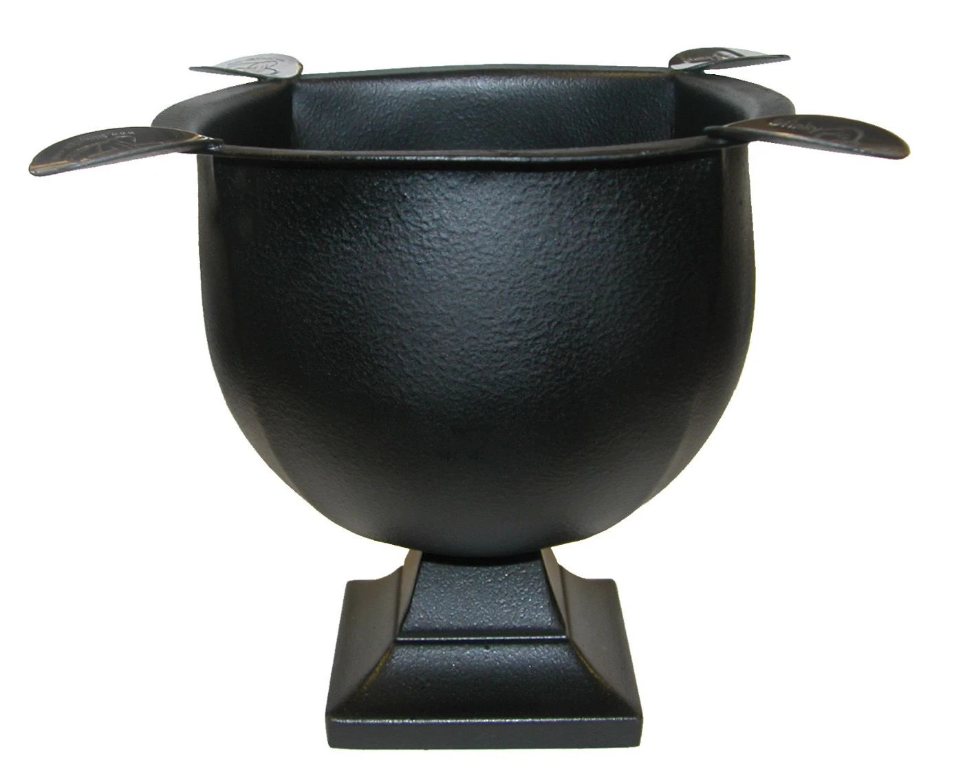 Stinky Box Pressed Ashtray- Cast Iron Black 3 Stinky Box Pressed Ashtray- Cast Iron Black