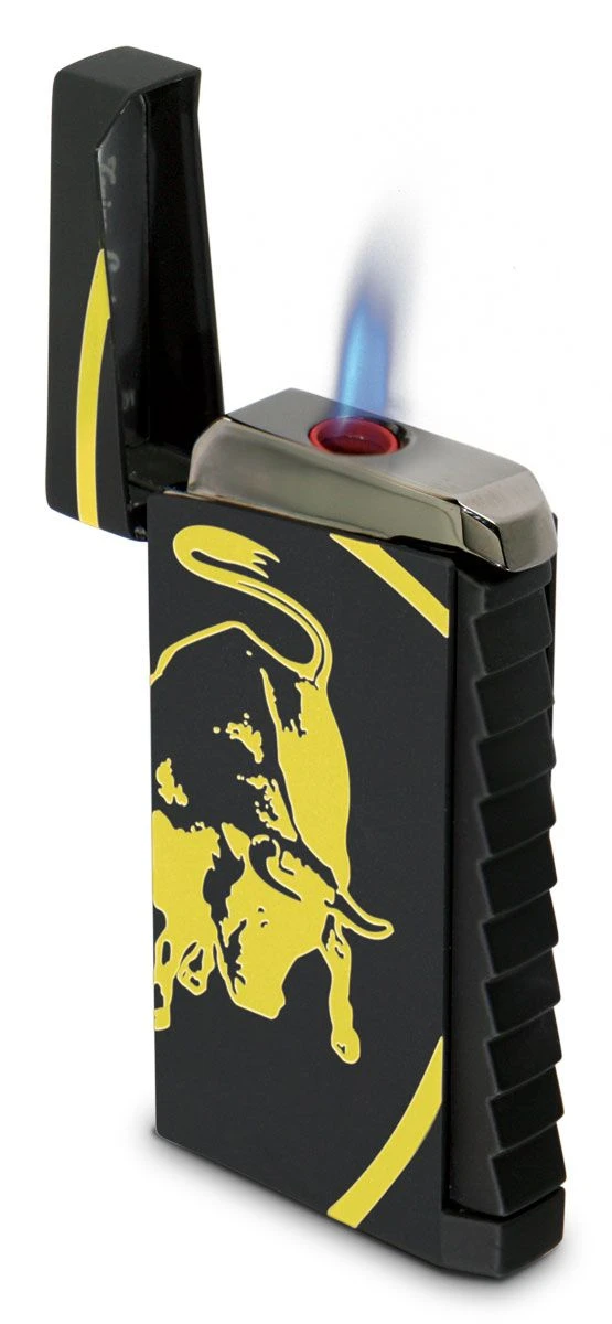 Tonino Lamborghini Tonino Lamborghin Il Toro Black Rubberized Finish Lighter - Yellow Bull 3 Tonino Lamborghini Tonino Lamborghin Il Toro Black Rubberized Finish Lighter - Yellow Bull