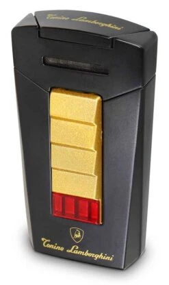 Tonino Lamborghini Aero Matte Black And Gold Torch Flame Lighter -cigar lighter store tonino lamborghini aero matte black and gold torch flame lighter 62
