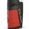 Tonino Lamborghini Duo Twin Jet Torch Flame Cigar Lighter - Black With Red