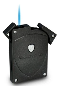 Tonino Lamborghini Lynx Matte Gray And Black Torch Flame Lighter