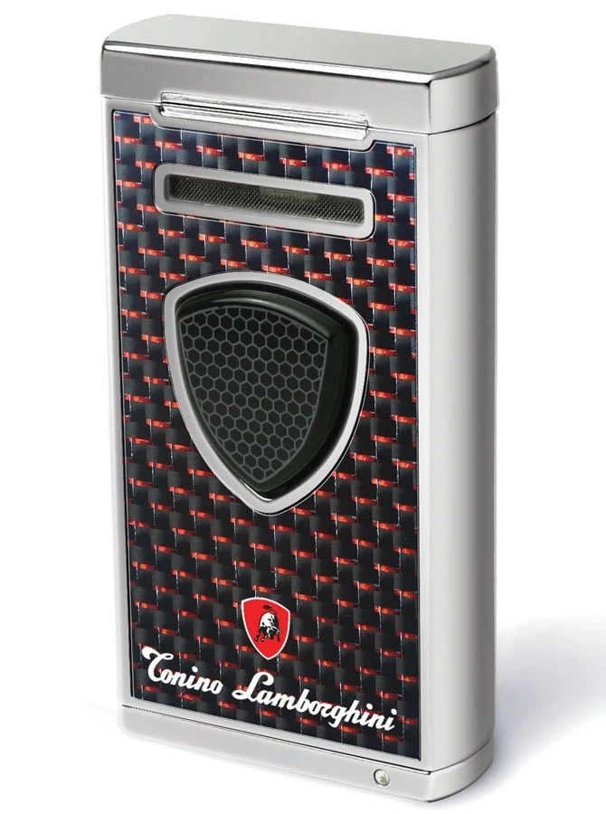 Tonino Lamborghini Pergusa Black & Red Carbon Fiber Cigar Lighter 3 Tonino Lamborghini Pergusa Black & Red Carbon Fiber Cigar Lighter