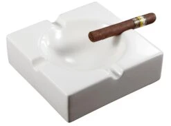 Visol White Ceramic Patio Cigar Ashtray