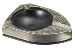 Visol Albion Matte Silver Cigar Ashtray -cigar lighter store visol albion matte silver cigar ashtray 49