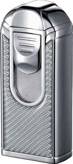 Visol Alec III Triple Jet Flame White Carbon Fiber Chrome Lighter 9 Visol Alec III Triple Jet Flame White Carbon Fiber Chrome Lighter -cigar lighter store visol alec iii triple jet flame white carbon fiber chrome lighter 47