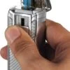 Visol Alec III Triple Jet Flame White Carbon Fiber Chrome Lighter 1 Visol Alec III Triple Jet Flame White Carbon Fiber Chrome Lighter -cigar lighter store visol alec iii triple jet flame white carbon fiber chrome lighter 48