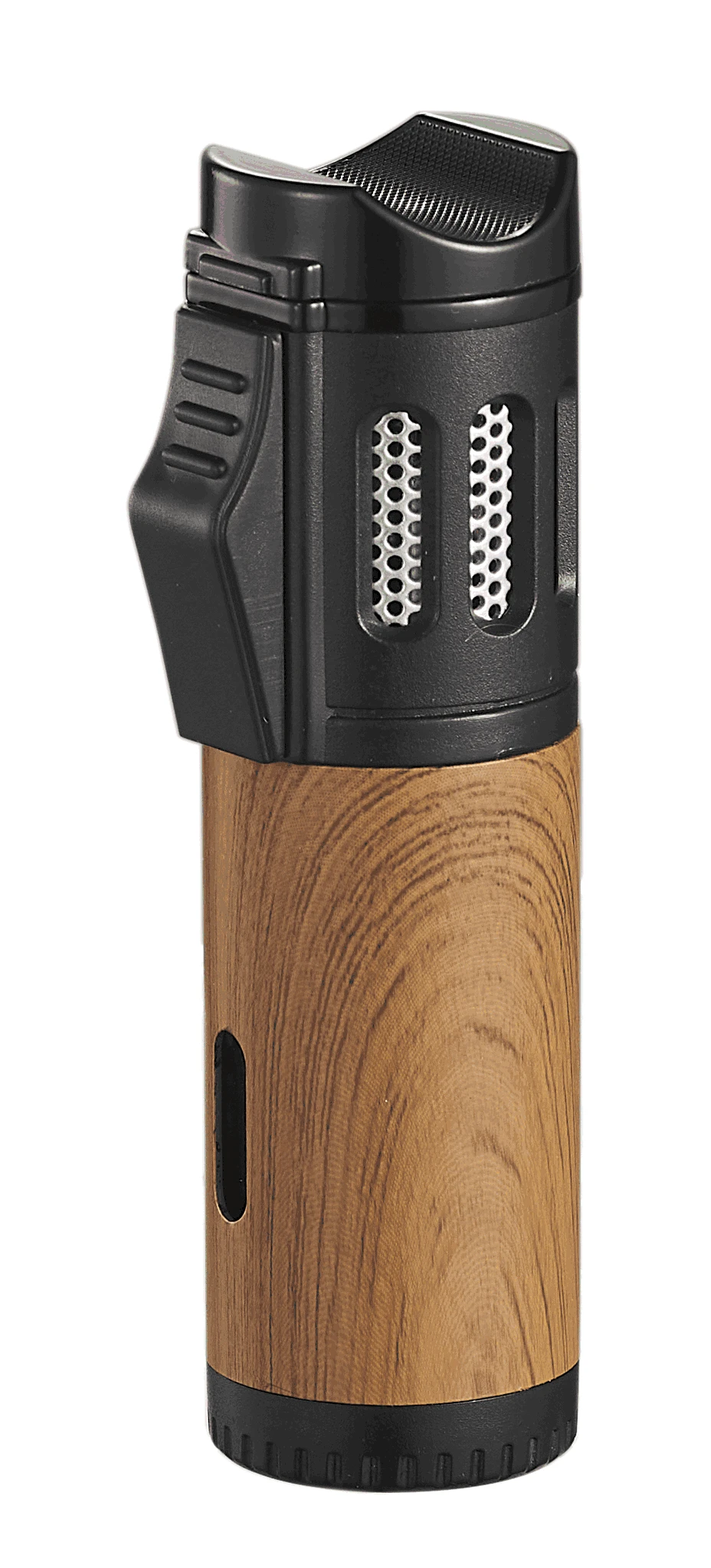 Visol Artemis Triple Torch Cigar Lighter - Wood 3 Visol Artemis Triple Torch Cigar Lighter - Wood