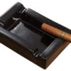 Visol Wesley Black Rectangular Cigar Ceramic Ashtray With Free Laser Engraving -cigar lighter store visol beatrix black rectangular cigar ceramic ashtray with free laser engraving 103