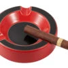 Visol Beatrix Circular Ceramic Cigar Ashtray - Red 1 Visol Beatrix Circular Ceramic Cigar Ashtray - Red -cigar lighter store visol beatrix circular ceramic cigar ashtray red 40