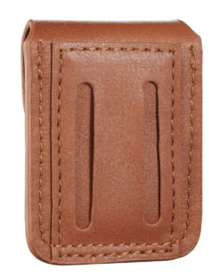 Brown Leather Lighter Pouch With Belt Loops