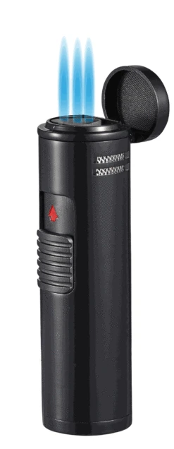 Visol Cobra Triple Flame Cigar Lighter - Black -cigar lighter store visol cobra triple flame cigar lighter black 55