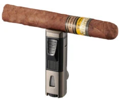 Visol Colonel Triple Flame Torch Lighter - Gunmetal -cigar lighter store visol colonel triple flame torch lighter gunmetal 83